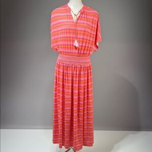 Cabana Life Pink and Orange Patterned Garment (rack9)